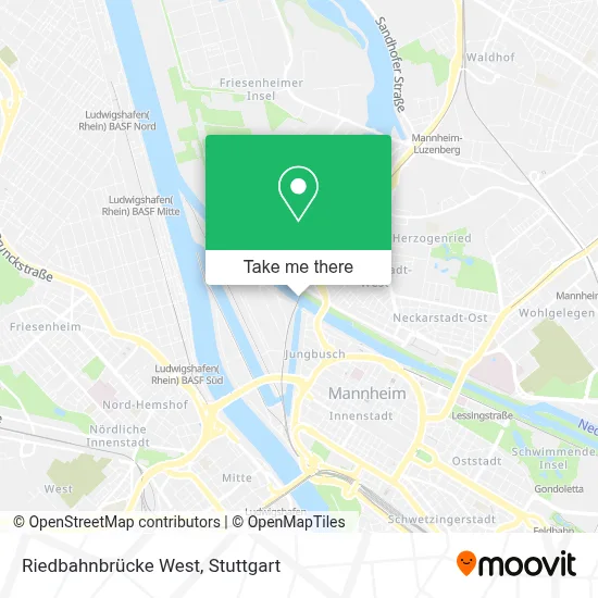 Riedbahnbrücke West map