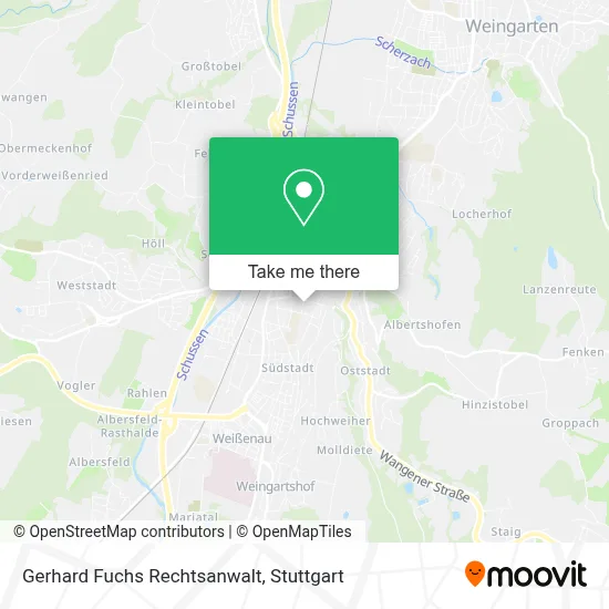 Gerhard Fuchs Rechtsanwalt map