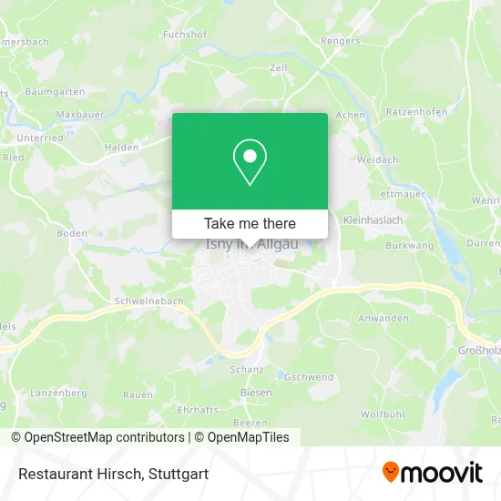 Restaurant Hirsch map