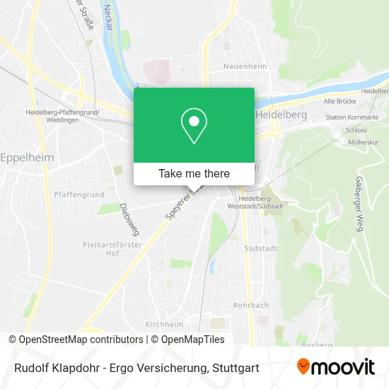 Rudolf Klapdohr - Ergo Versicherung map