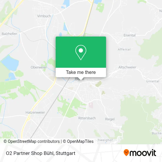 O2 Partner Shop Bühl map
