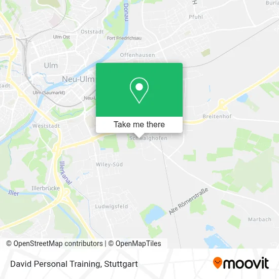 David Personal Training map