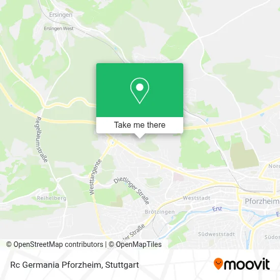 Rc Germania Pforzheim map