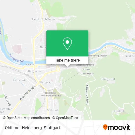 Oldtimer Heidelberg map