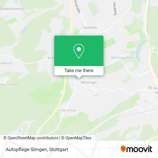 Autopflege Simgen map