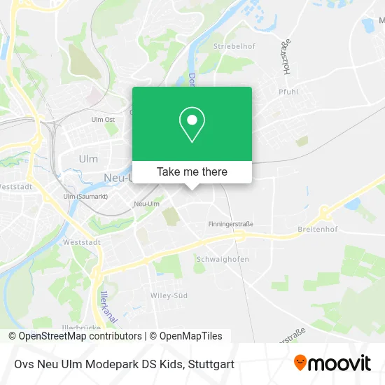Ovs Neu Ulm Modepark DS Kids map