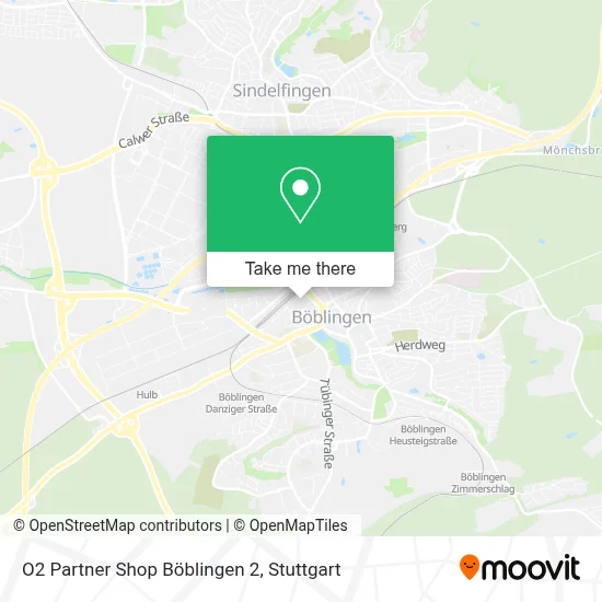 O2 Partner Shop Böblingen 2 map