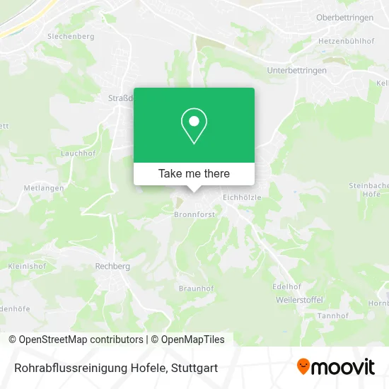 Rohrabflussreinigung Hofele map