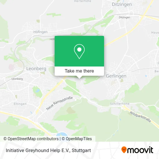 Initiative Greyhound Help E.V. map