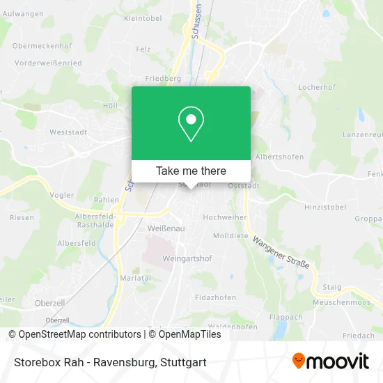 Storebox Rah - Ravensburg map