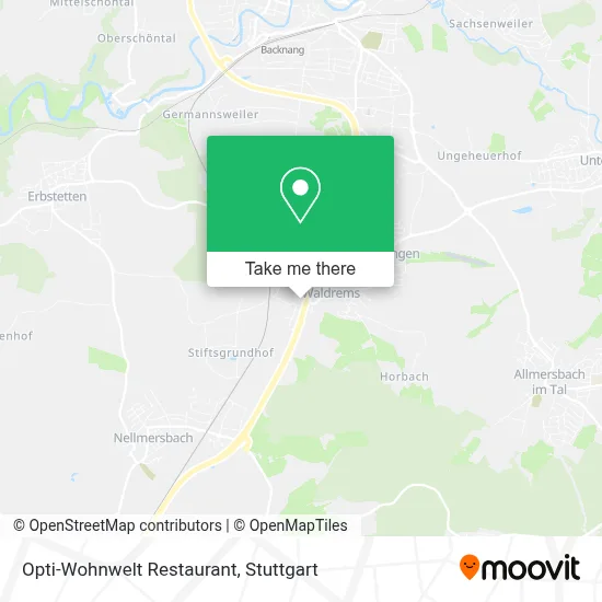 Opti-Wohnwelt Restaurant map