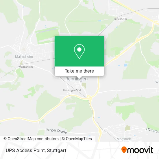 Ups Access Point map