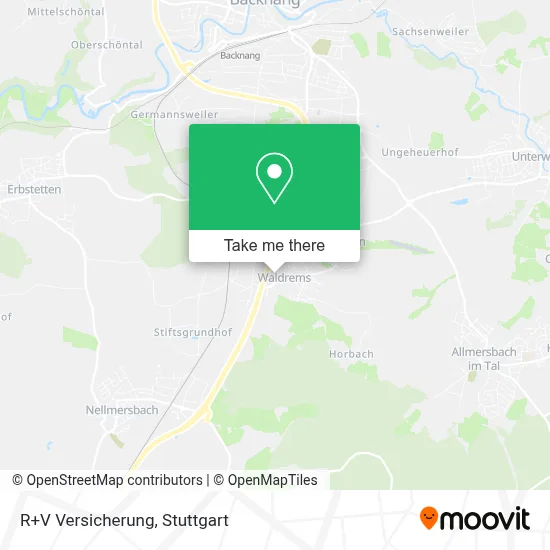 R+V Versicherung map