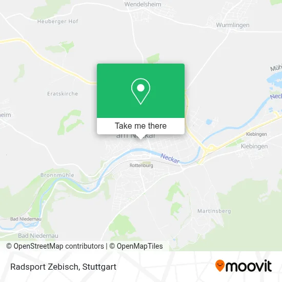 Radsport Zebisch map