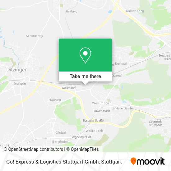Go! Express & Logistics Stuttgart Gmbh map