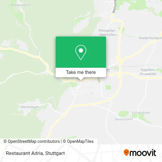Restaurant Adria map