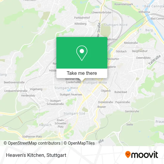Heaven's Kitchen map