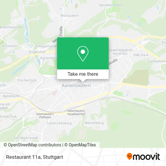 Restaurant 11a map