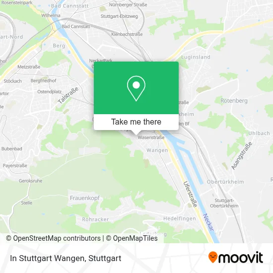 In Stuttgart Wangen map