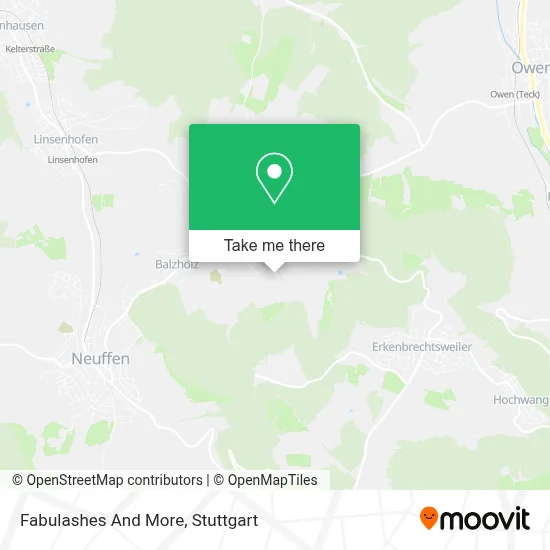 Fabulashes And More map