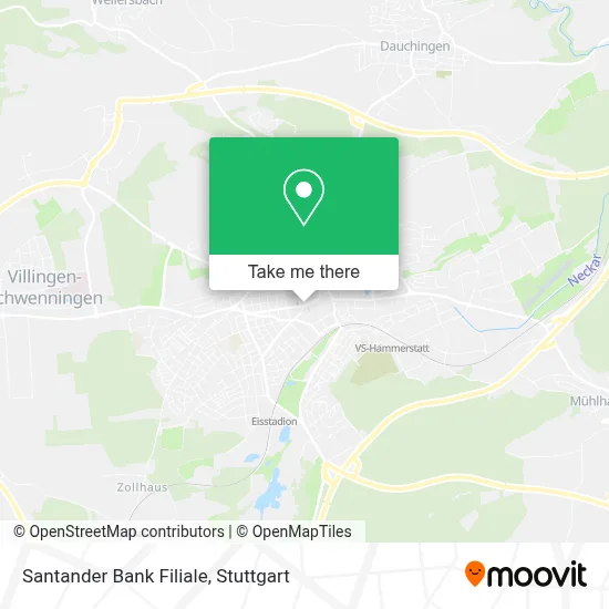 Santander Bank Filiale map