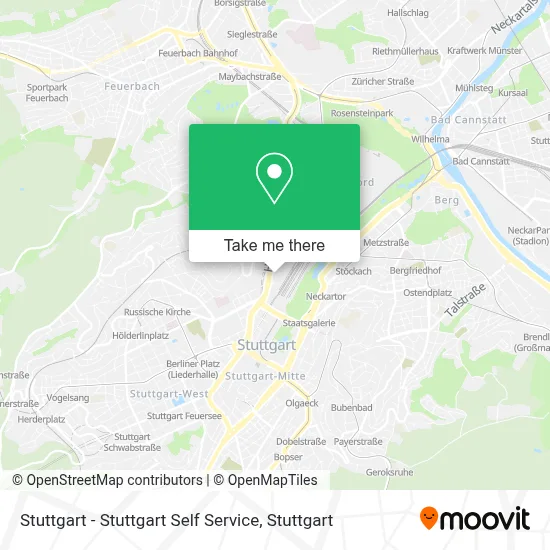 Stuttgart - Stuttgart Self Service map