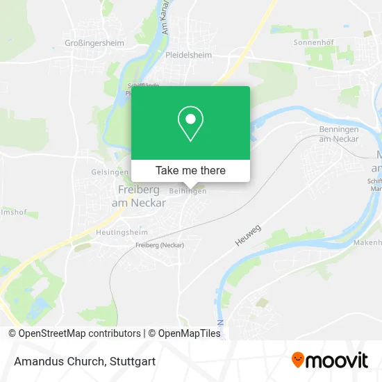 Amandus Church map