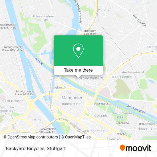 Backyard Bicycles map