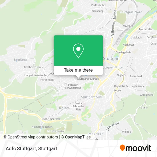 Adfc Stuttgart map