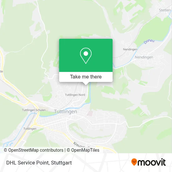 DHL Service Point map