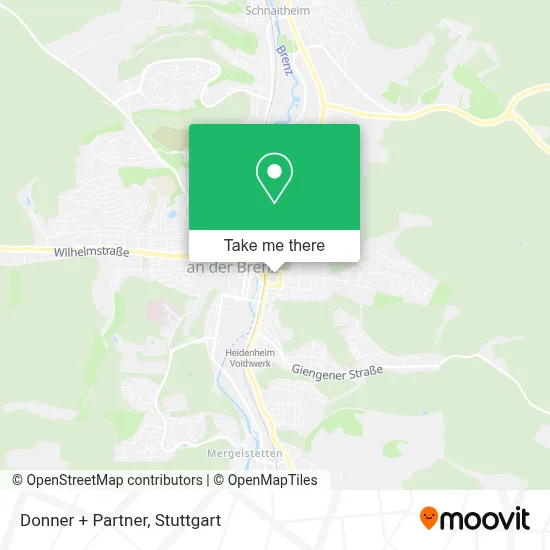 Donner + Partner map