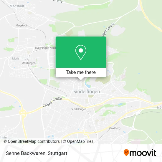 Sehne Backwaren map