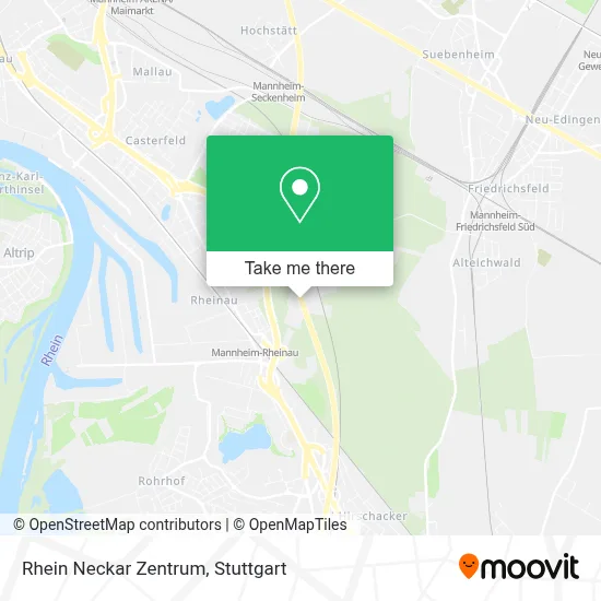 Rhein Neckar Zentrum map