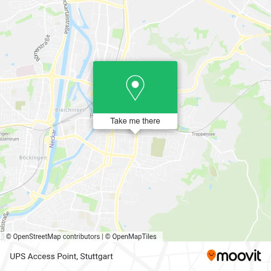 Ups Access Point map