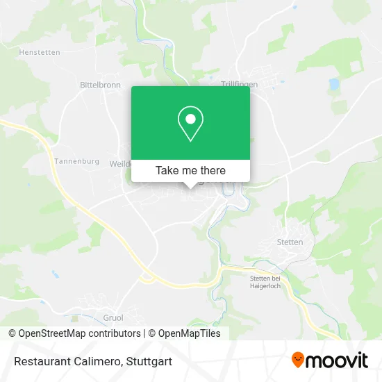Restaurant Calimero map