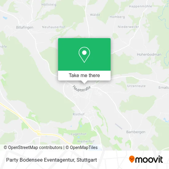 Party Bodensee Eventagentur map
