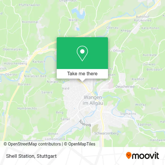 Shell Station map