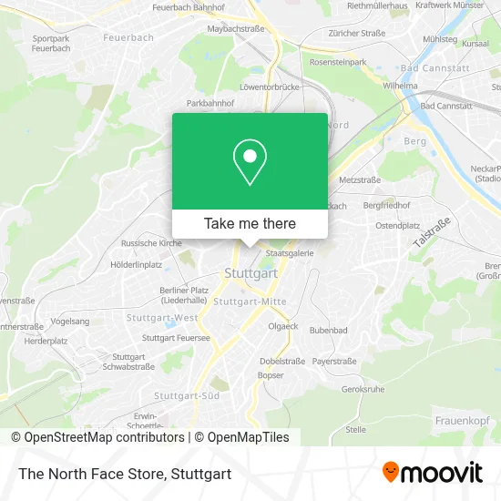The North Face Store map