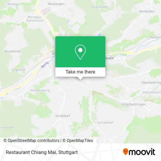 Restaurant Chiang Mai map