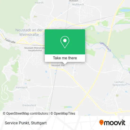 Service Punkt map