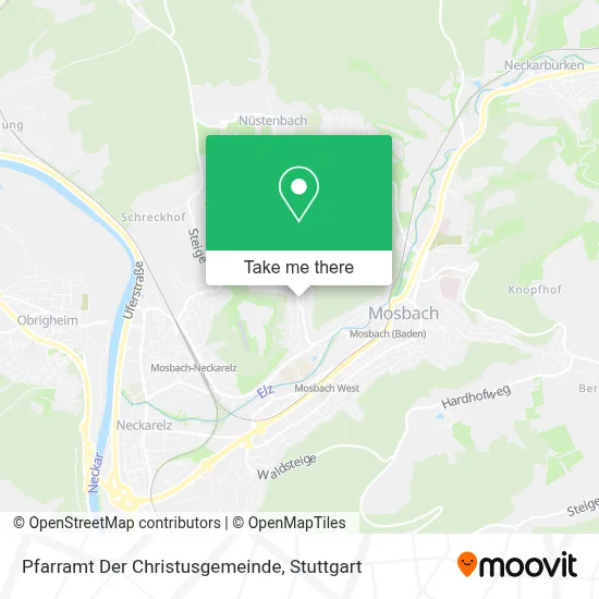 Pfarramt Der Christusgemeinde map
