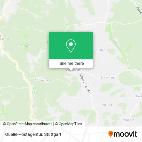 Quelle-Postagentur map
