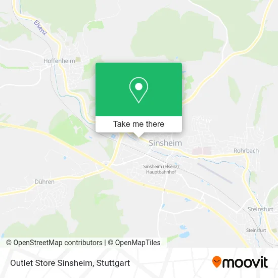 Outlet Store Sinsheim map