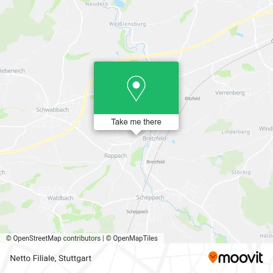Netto Filiale map