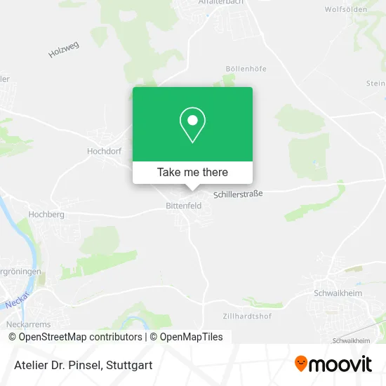 Atelier Dr. Pinsel map
