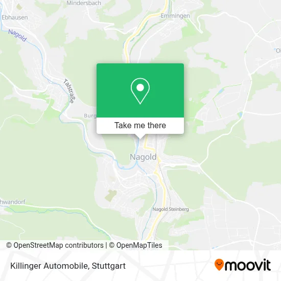 Killinger Automobile map