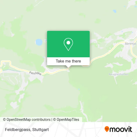 Feldbergpass map