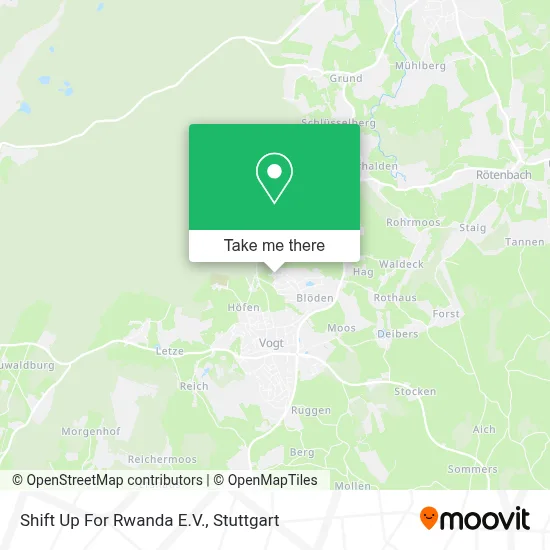 Shift Up For Rwanda E.V. map