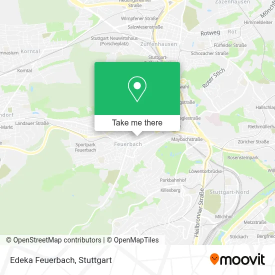 Edeka Feuerbach map