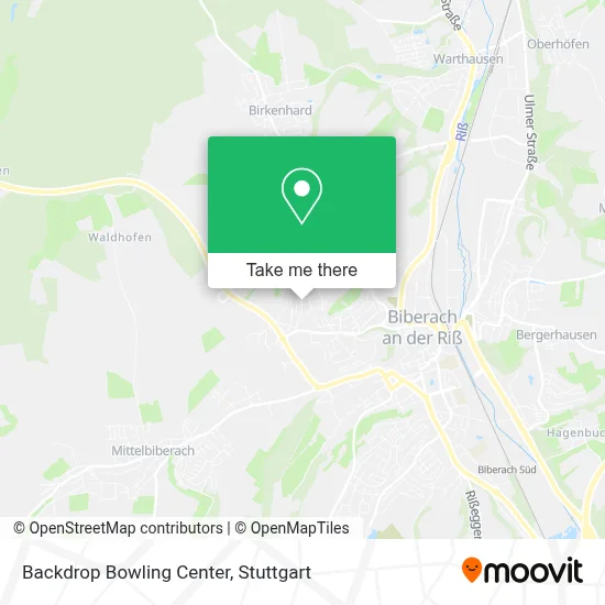 Backdrop Bowling Center map